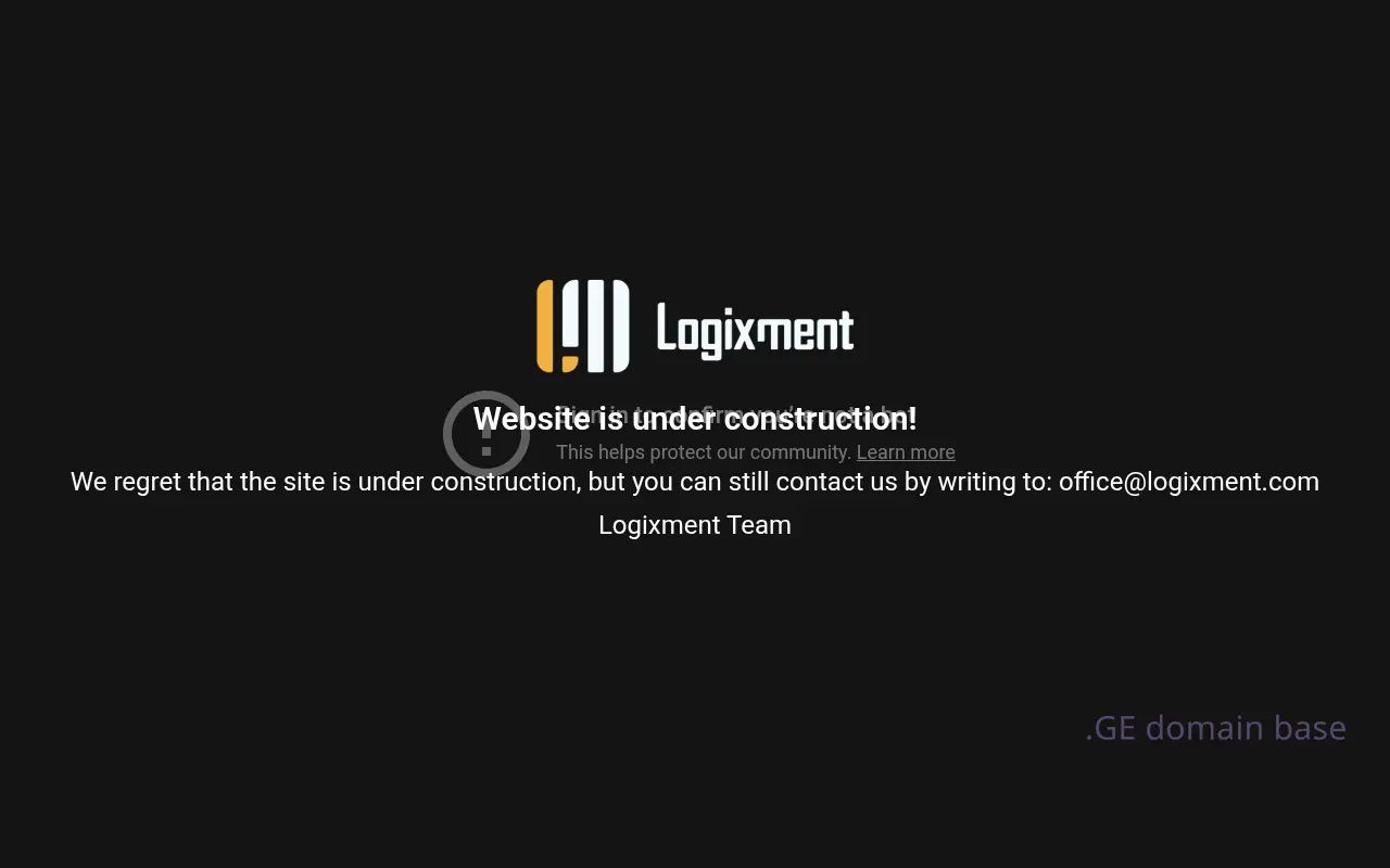Screenshot of the site logixment.ge