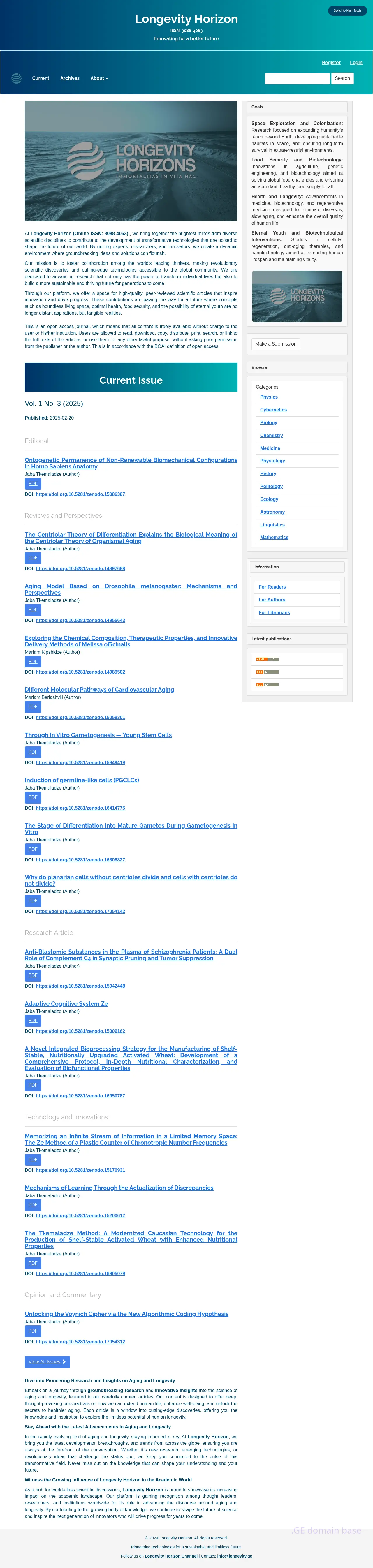 Screenshot of the site longevity.ge