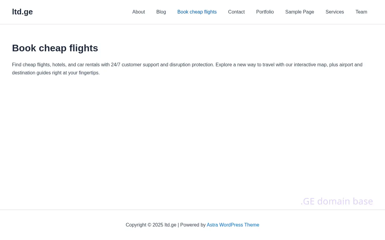 Screenshot of the site ltd.ge