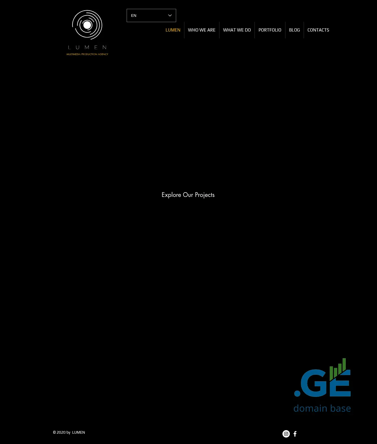 Screenshot of the site lumenevents.ge