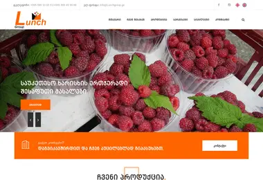 Screenshot of lunchgroup.ge