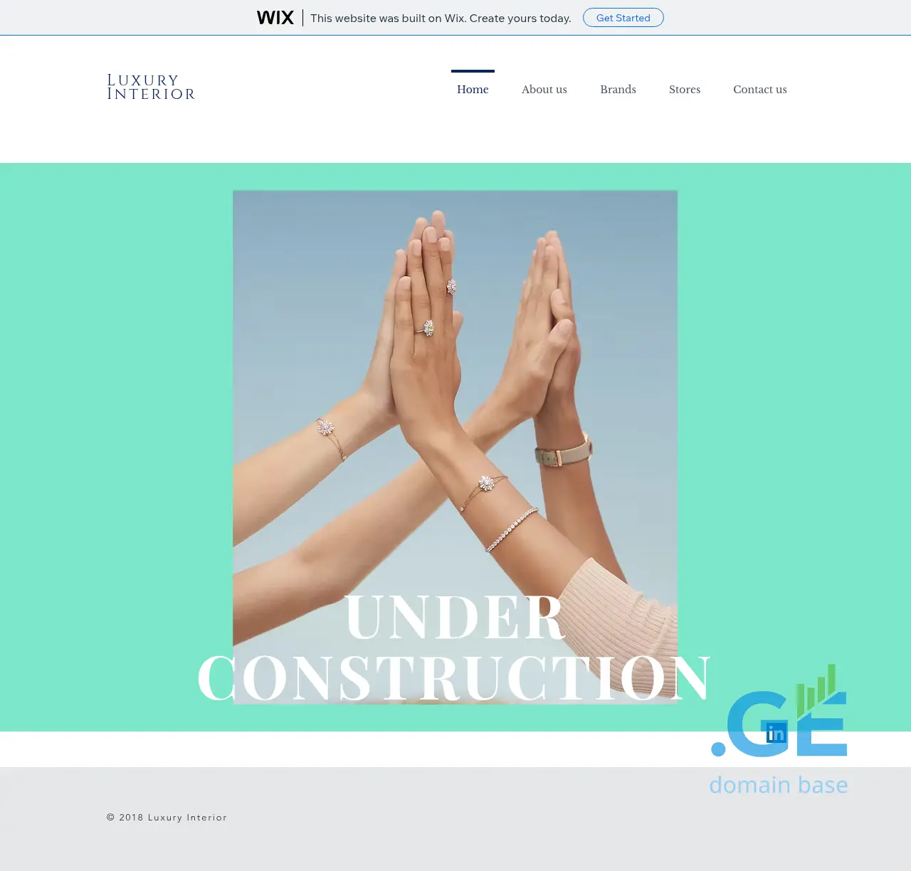 Screenshot of the site luxury-interior.ge