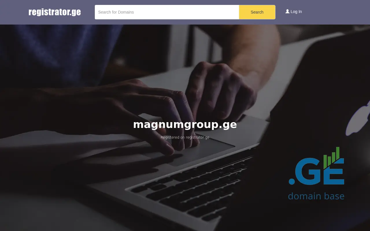 Screenshot of the site magnumgroup.ge