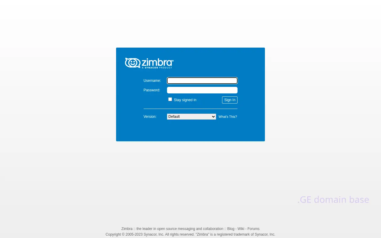 Screenshot of the site mail.ge