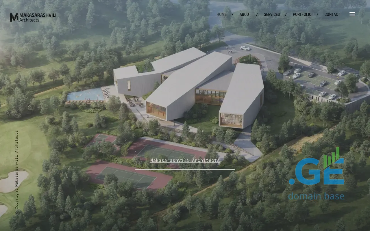 Screenshot of the site makasarashvili.ge