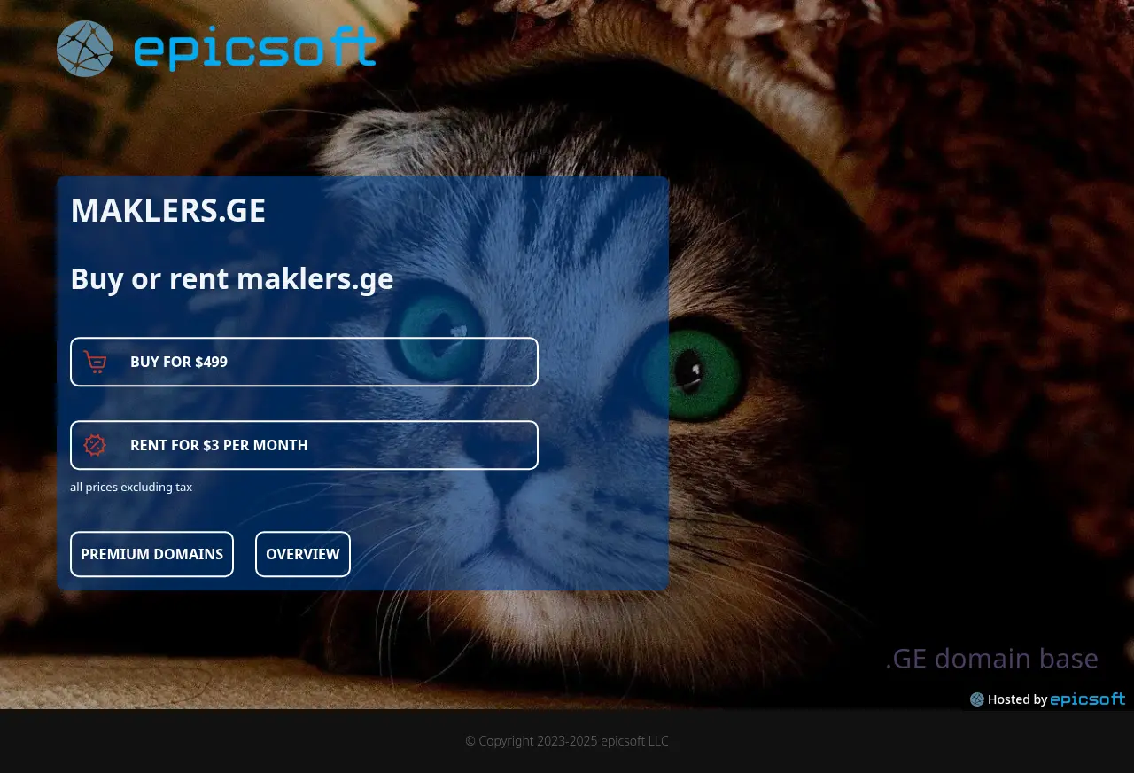 Screenshot of the site maklers.ge