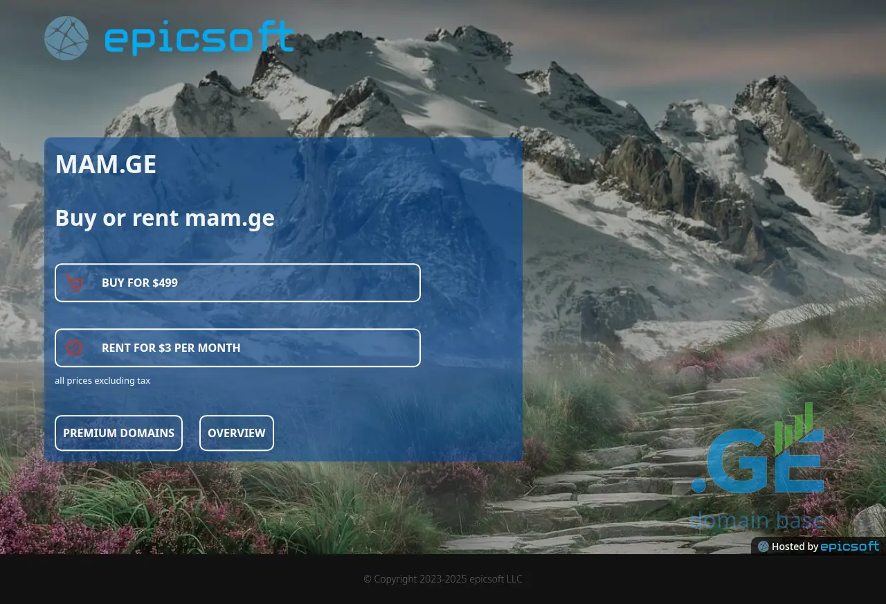 Screenshot of the site mam.ge