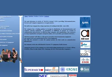 Screenshot of mantasystems.ge