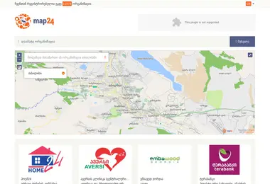 Screenshot of map24.ge