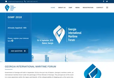 Screenshot of maritimegeorgia.ge