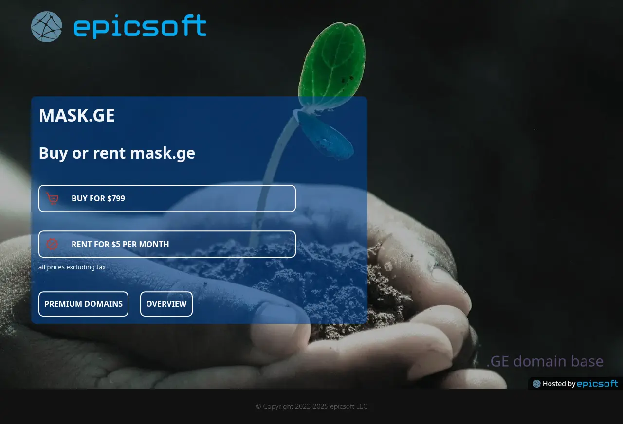 Screenshot of the site mask.ge