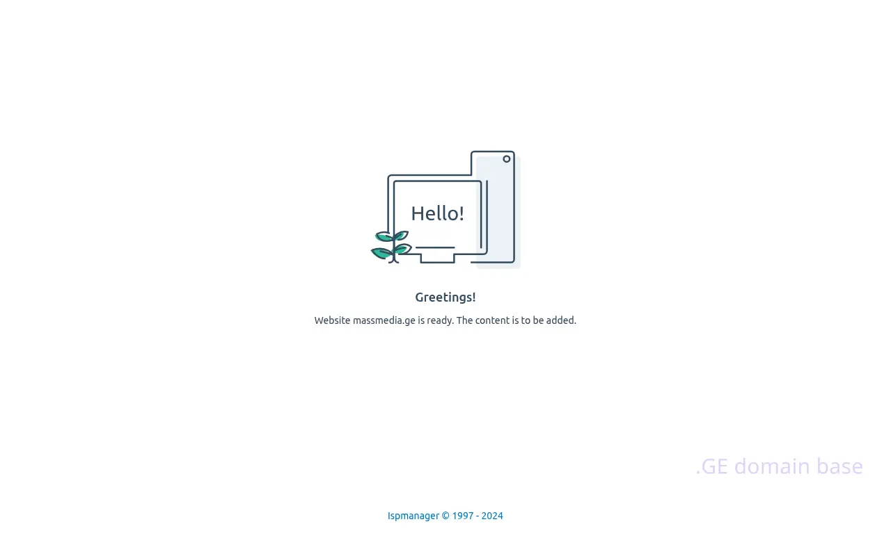 Screenshot of the site massmedia.ge