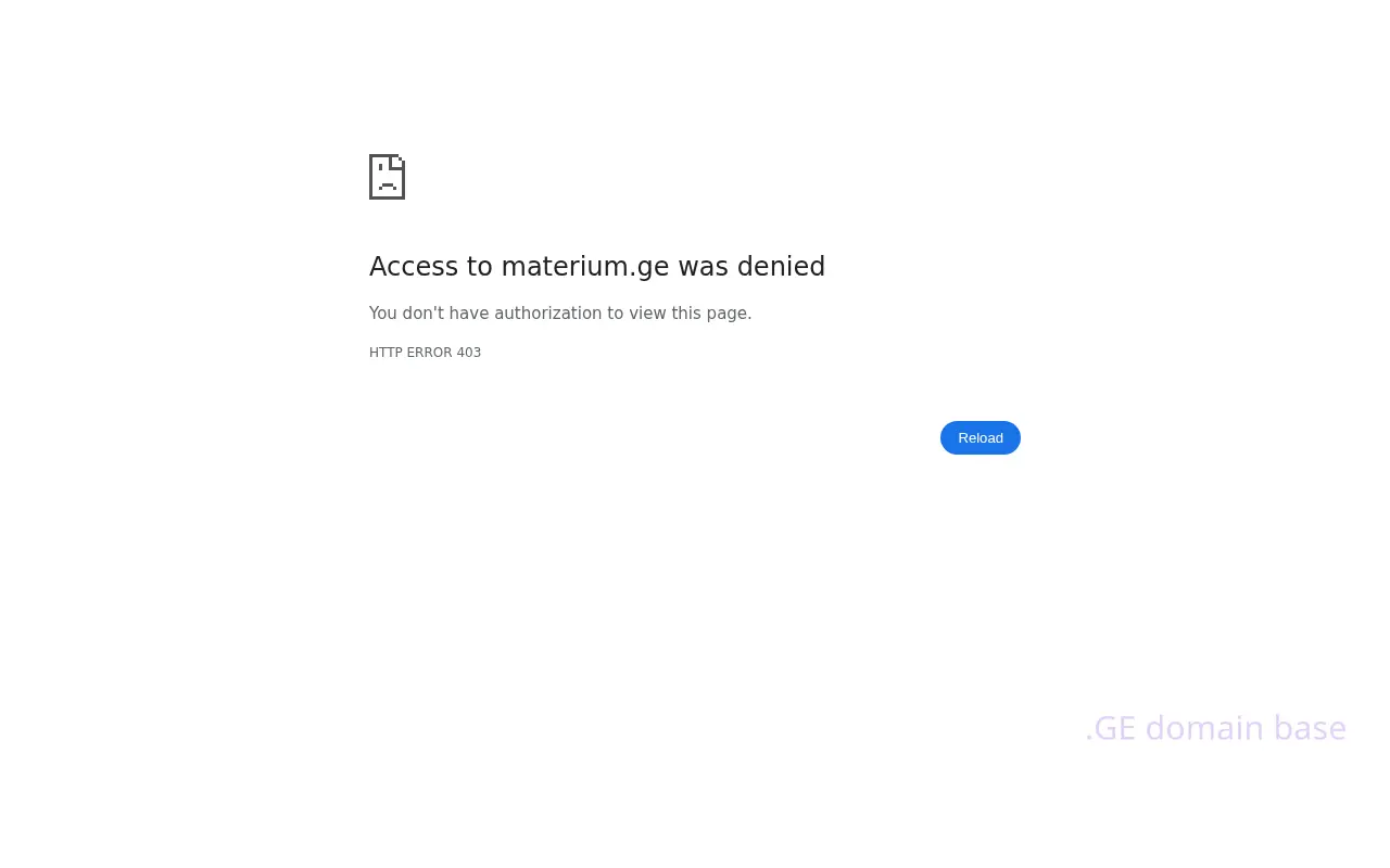 Screenshot of the site materium.ge