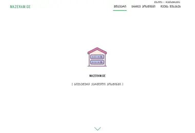 Screenshot of mazeram.ge