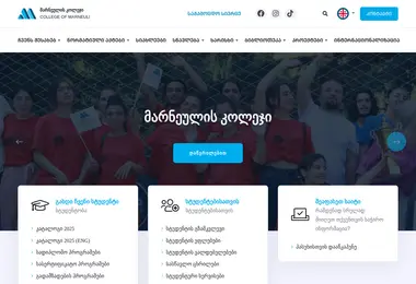 Screenshot of mc.edu.ge