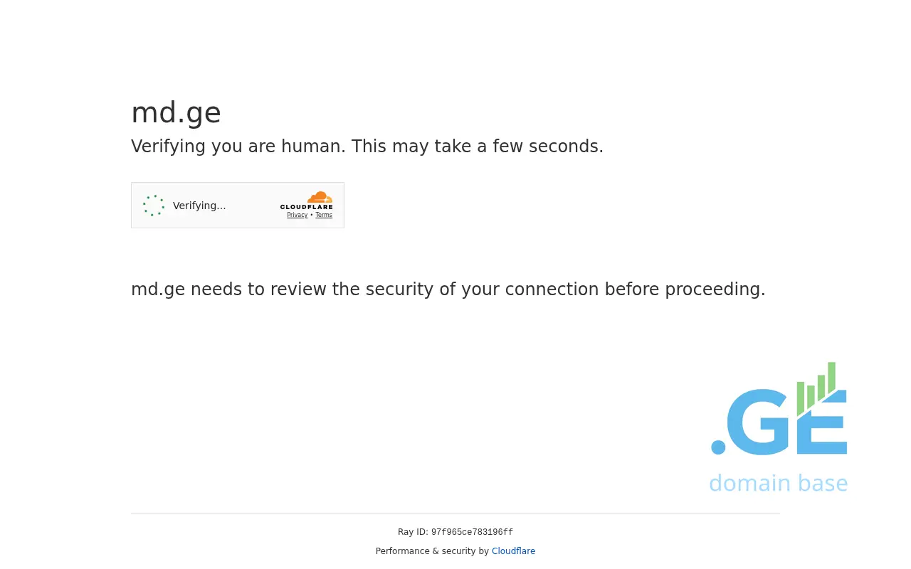 Screenshot of the site md.ge