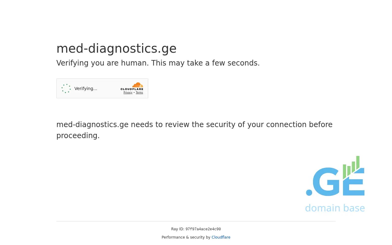 Screenshot of the site med-diagnostics.ge
