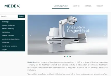Screenshot of medex.com.ge
