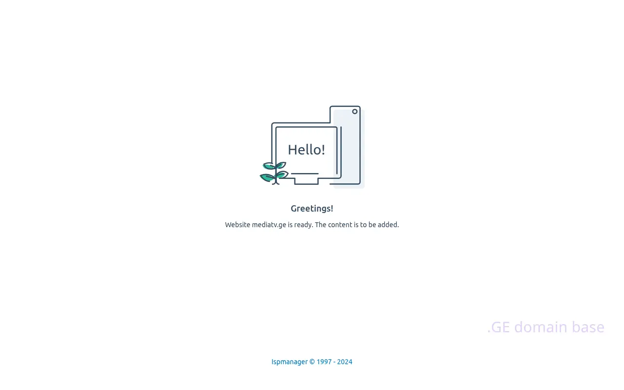 Screenshot of the site mediatv.ge