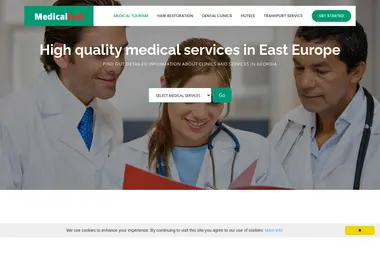 Скриншот medicalhub.ge