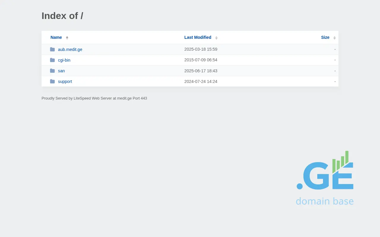 Screenshot of the site medit.ge
