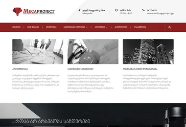 Screenshot of megaproject.ge