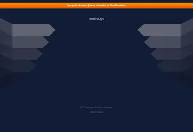 Screenshot of menu.ge