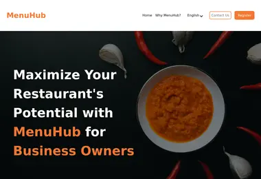 Скриншот menuhub.ge
