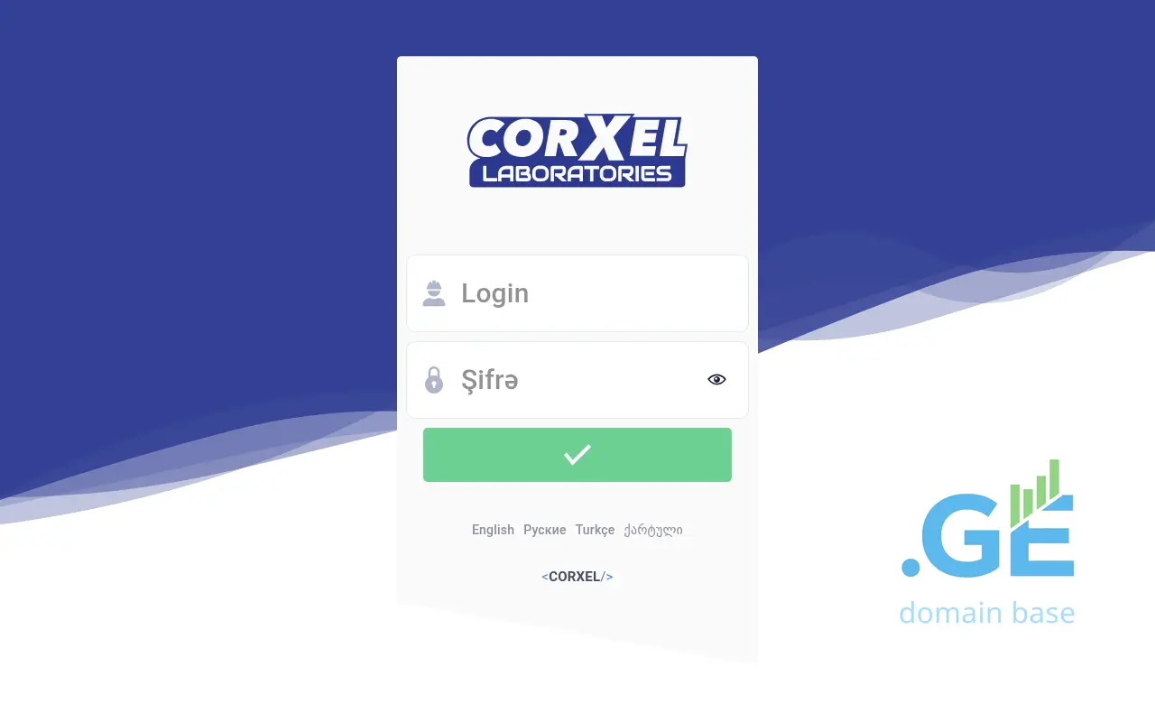 Screenshot of the site mergen.ge