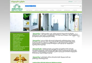 Screenshot of meticlinic.ge