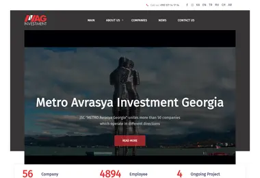 Screenshot of metroavrasya.ge