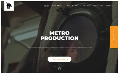 Screenshot of metroproduction.ge