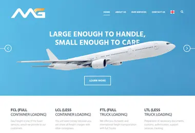 Screenshot of mglogistic.ge