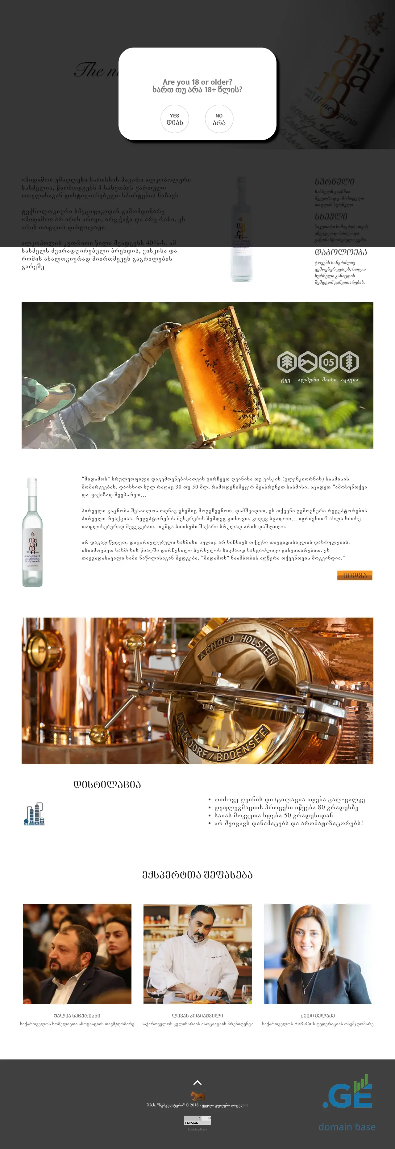 Screenshot of the site midamo.ge