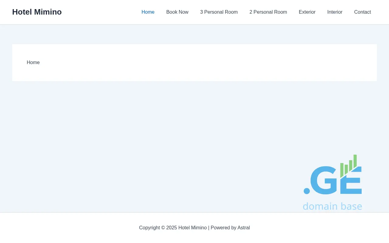 Screenshot of the site mimino.ge