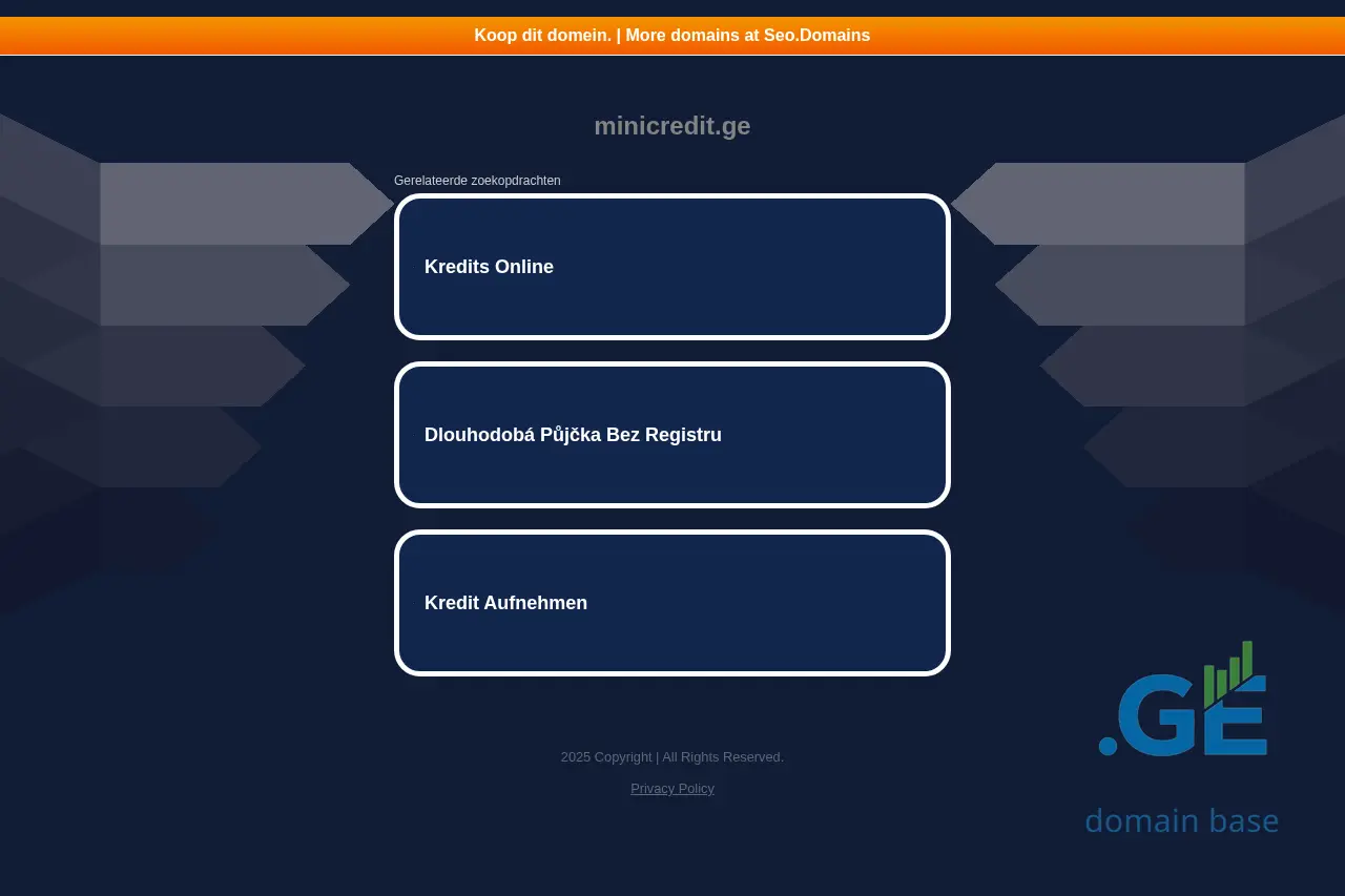 Screenshot of the site minicredit.ge