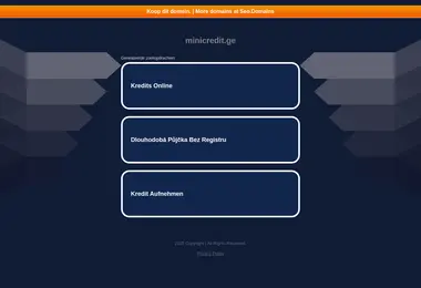 Screenshot of minicredit.ge