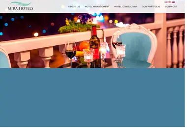 Screenshot of mirahotels.ge