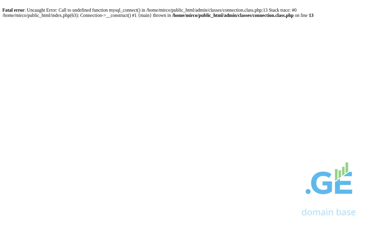 Screenshot of the site mirco.ge