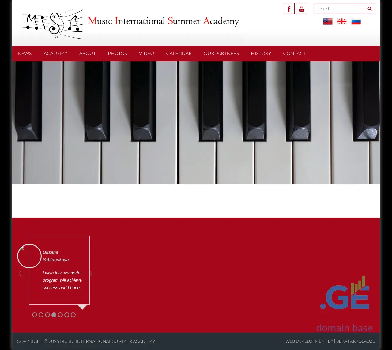 Screenshot of the site misa.ge