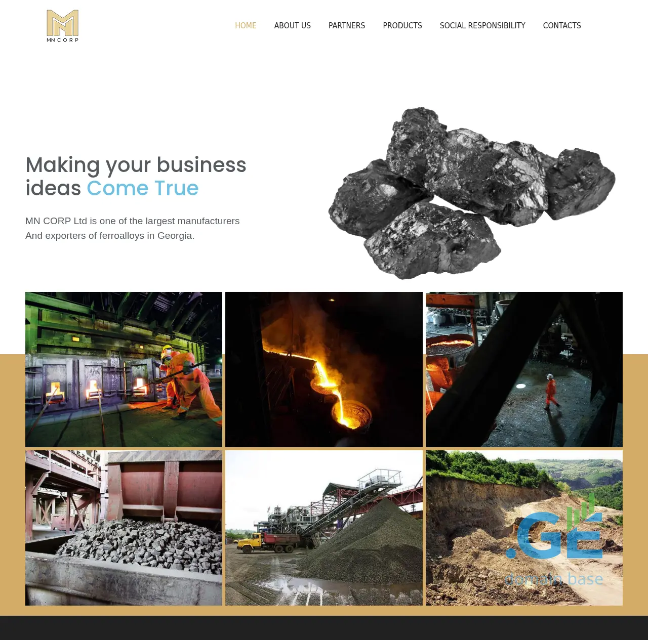 Screenshot of the site mncorp.ge