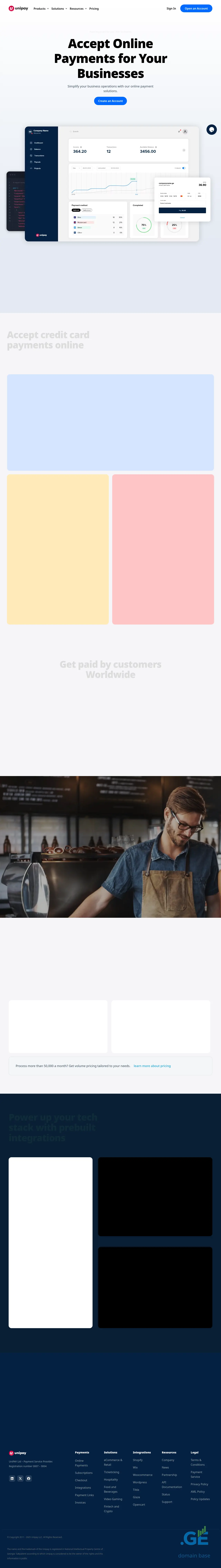 Screenshot of the site mobilepay.ge