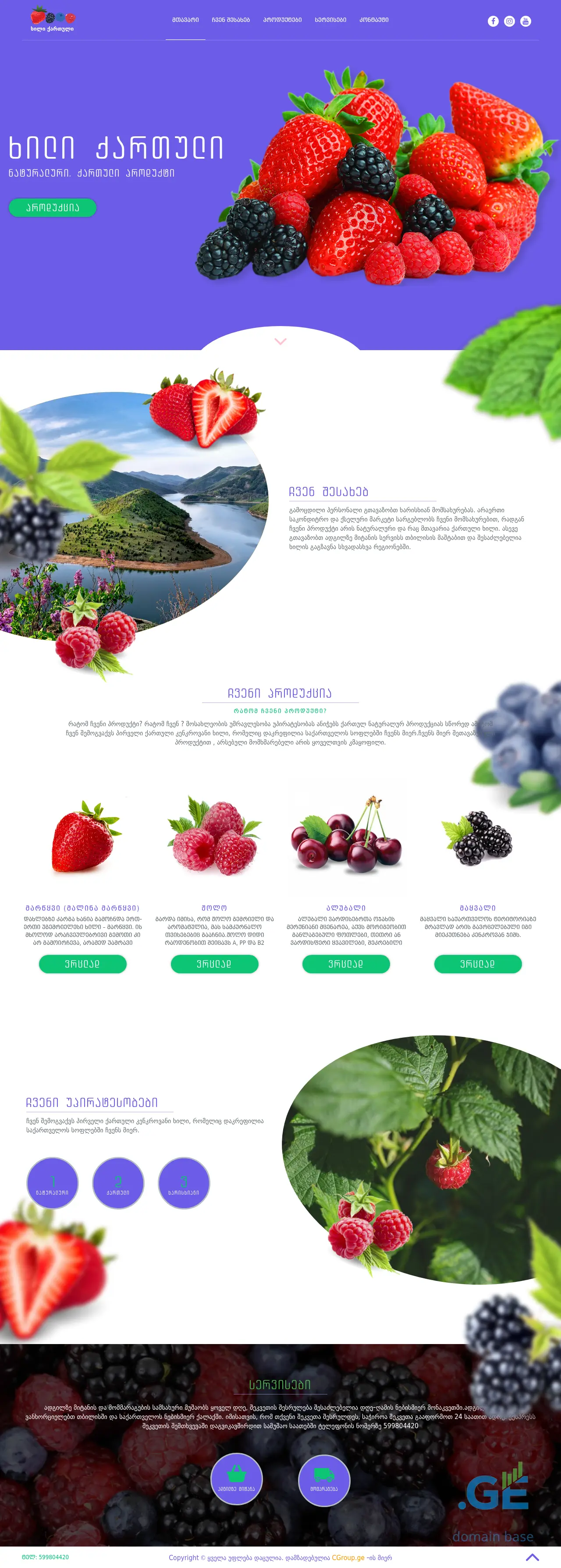 Screenshot of the site mocvi.ge