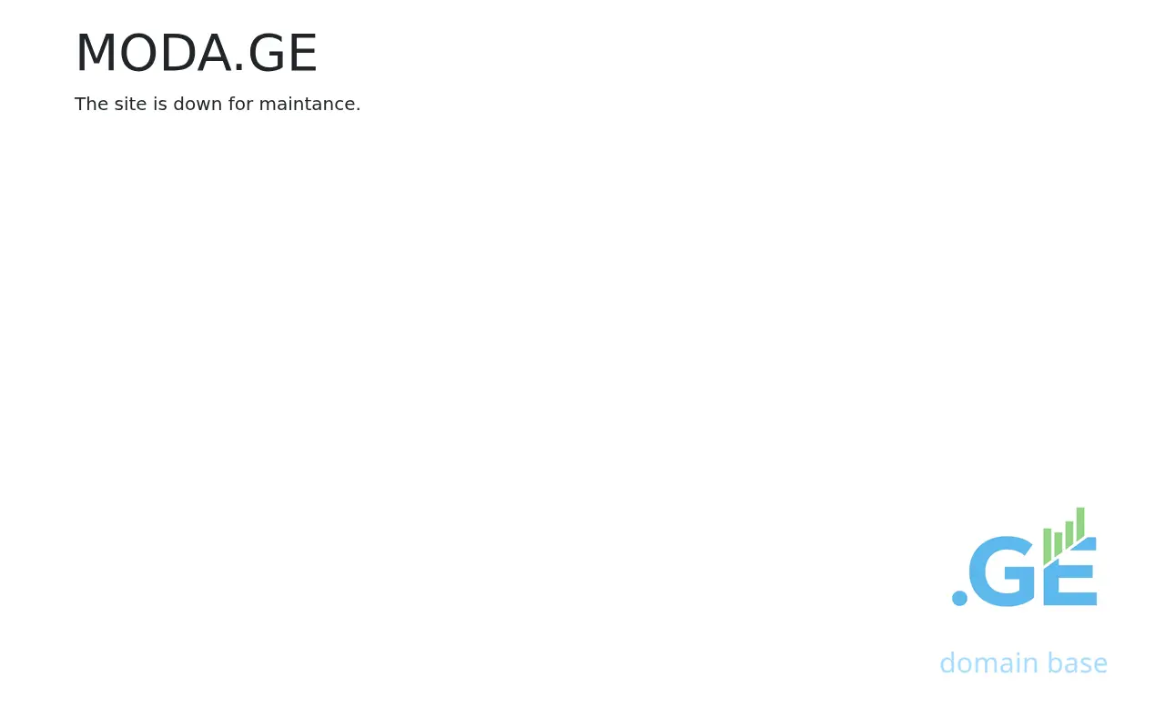 Screenshot of the site moda.ge