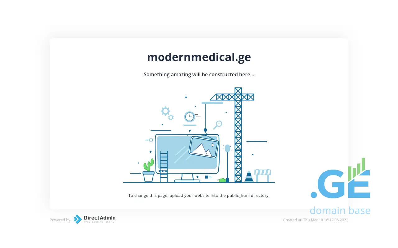 Screenshot of the site modernmedical.ge