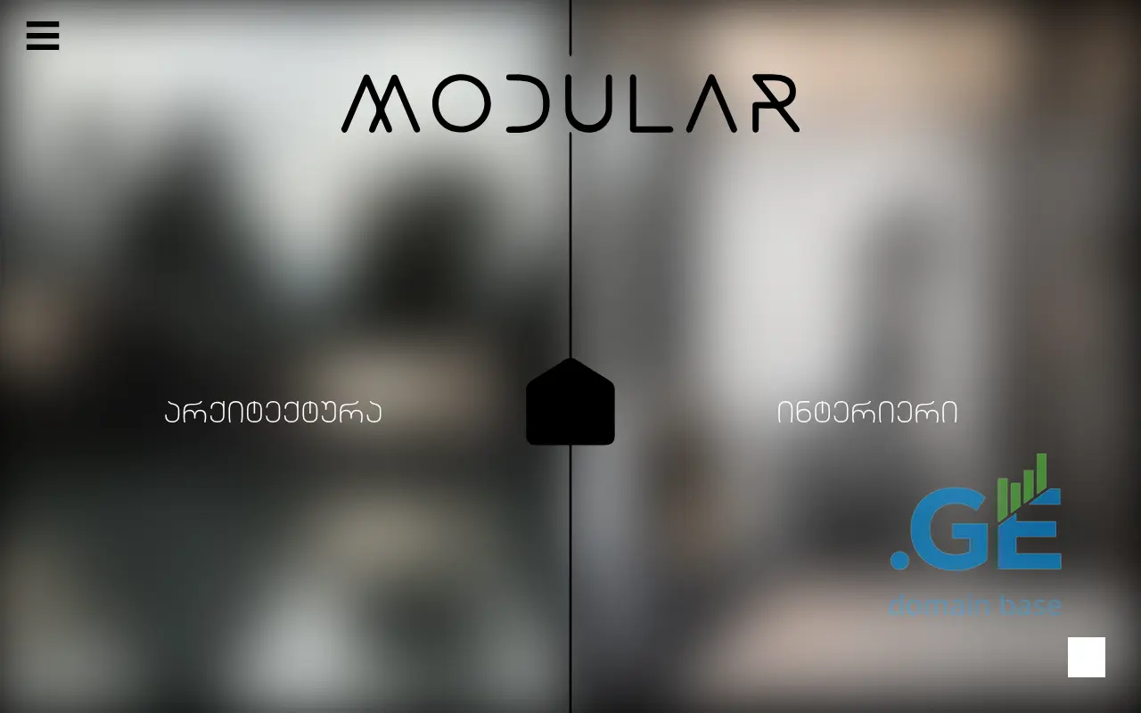 Screenshot of the site modular.ge