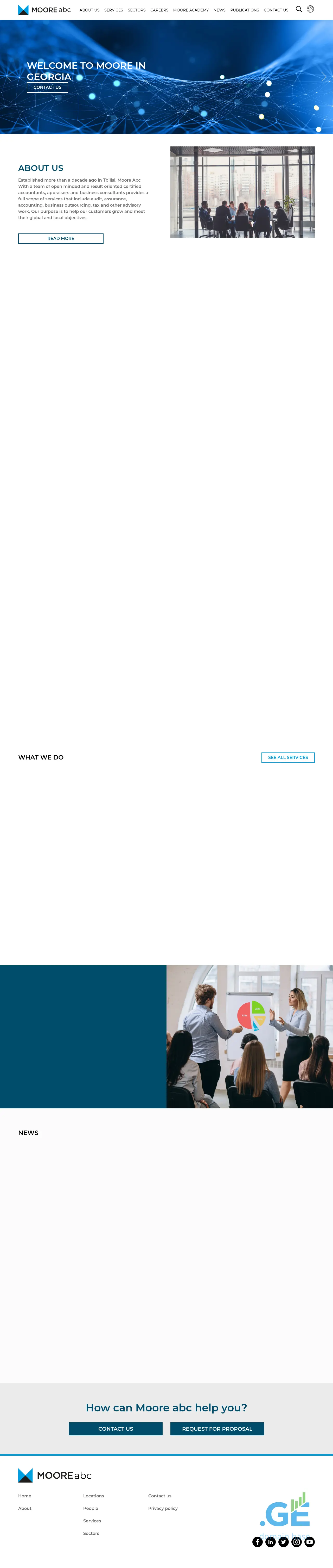 Screenshot of the site moore-georgia.ge