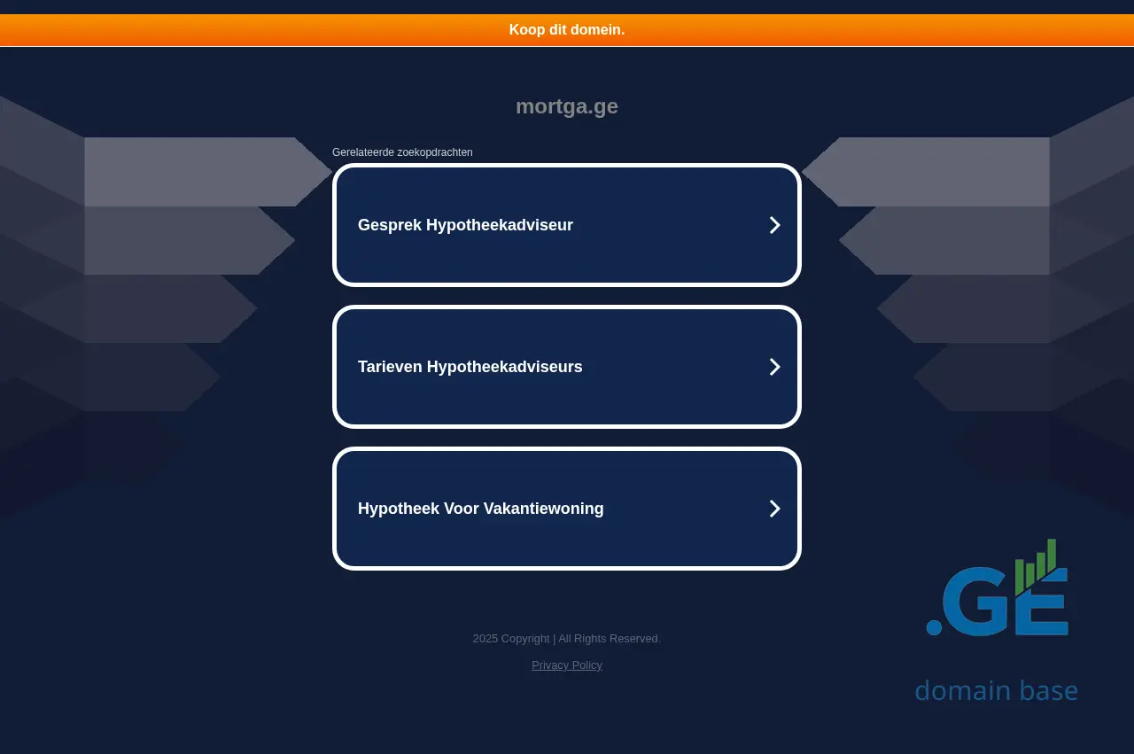 Screenshot of the site mortga.ge