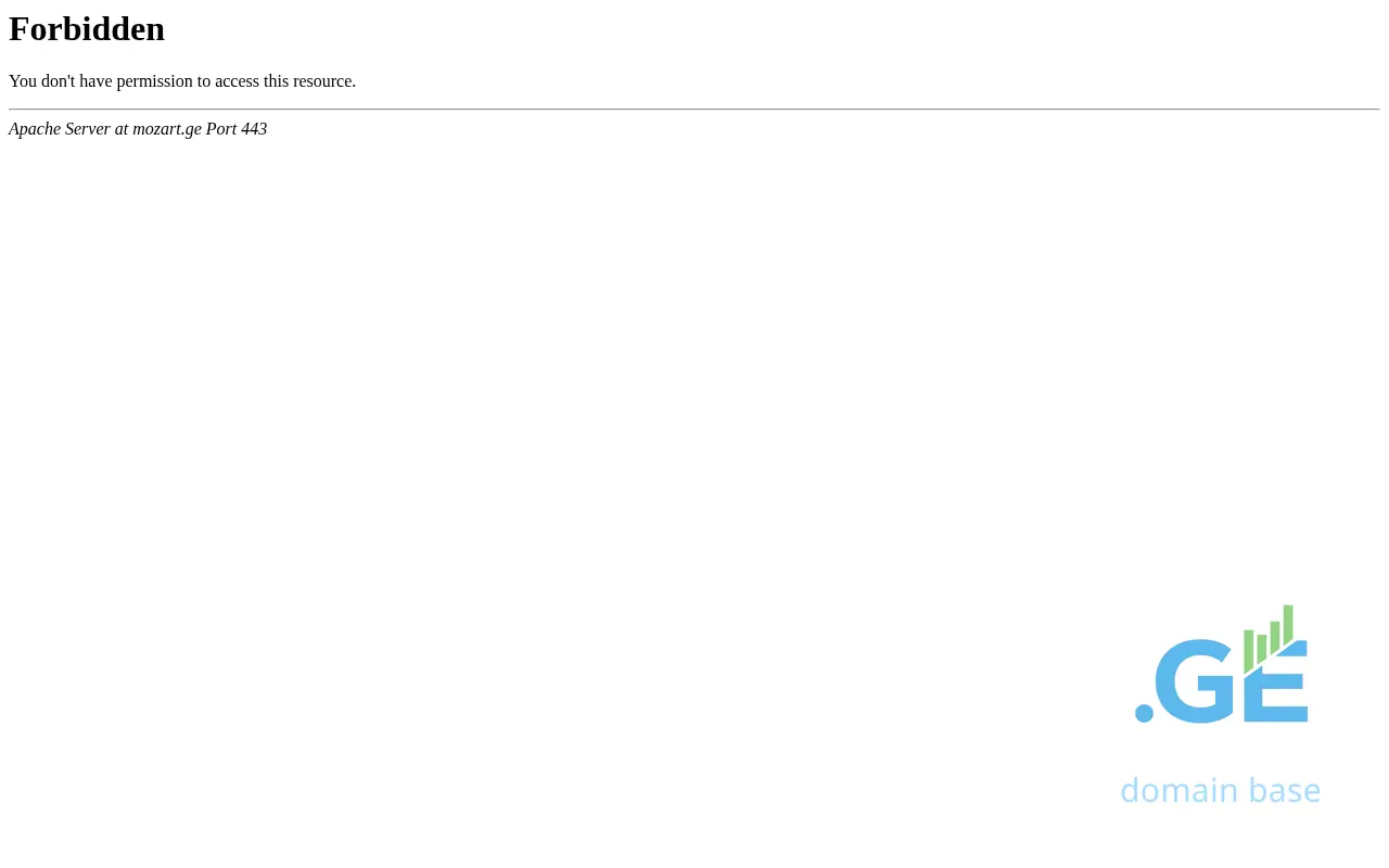 Screenshot of the site mozart.ge