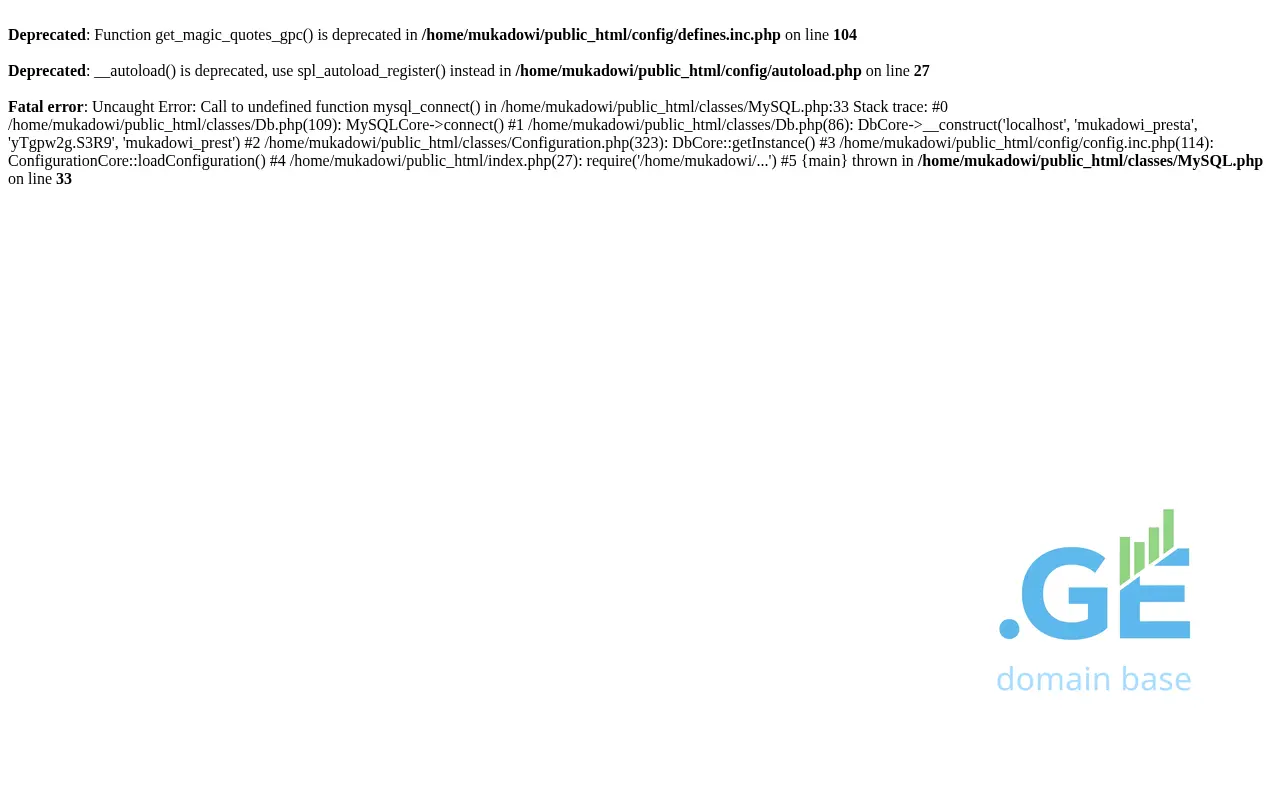 Screenshot of the site mukado-wines.ge